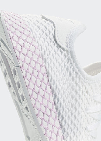 Білі осінні кроссовки adidas Deerupt