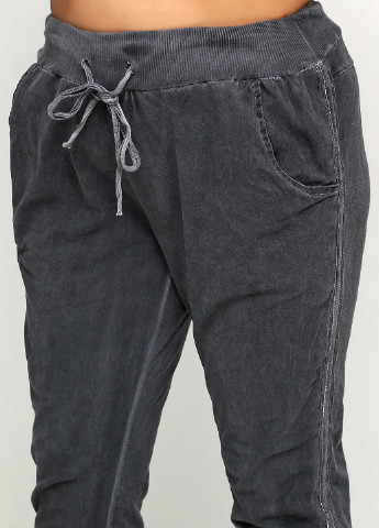 Серые кэжуал летние зауженные брюки Moda Italia