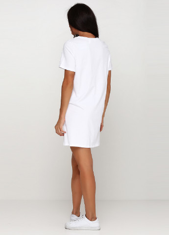 Белое кэжуал платье короткое H&M