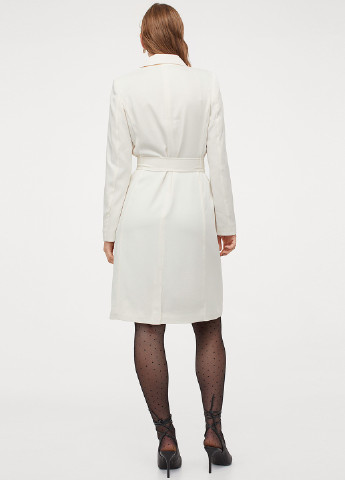 Молочное кэжуал платье платье-жакет H&M однотонное