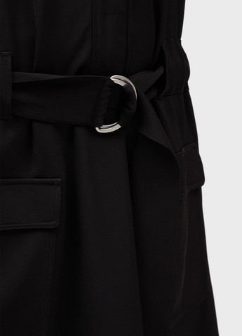 Чорна кежуал сукня сукня-сорочка Tommy Hilfiger однотонна