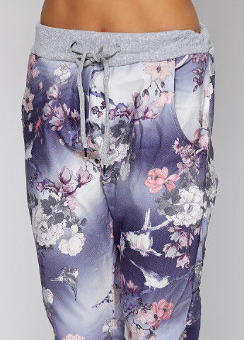 Фиолетовые кэжуал летние зауженные брюки Moda Italia