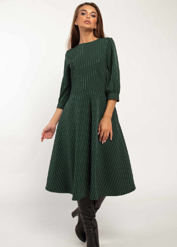 Темно-зеленое кэжуал платье делла пл 2020 изумруд Ри Мари однотонное