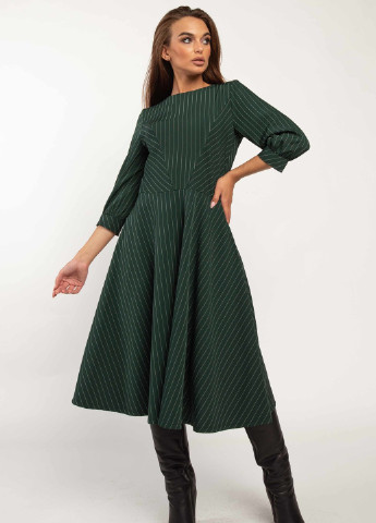 Темно-зеленое кэжуал платье делла пл 2020 изумруд Ри Мари однотонное