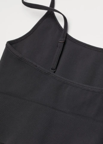 Чёрный спортивный бюстгальтер H&M