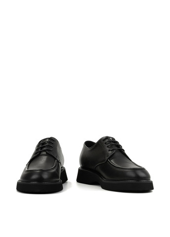 Черные классические, кэжуал туфли Le'BERDES на шнурках