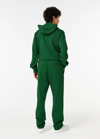 Зеленые спортивные демисезонные прямые брюки Lacoste
