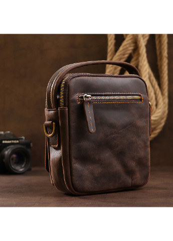 Мужская кожаная сумка 18х20х7 см Vintage (250096897)