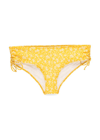 Желтые купальные трусики с цветочным принтом C&A
