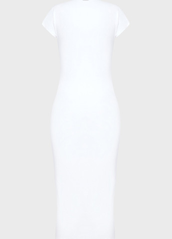 Белое кэжуал платье платье-футболка Calvin Klein однотонное