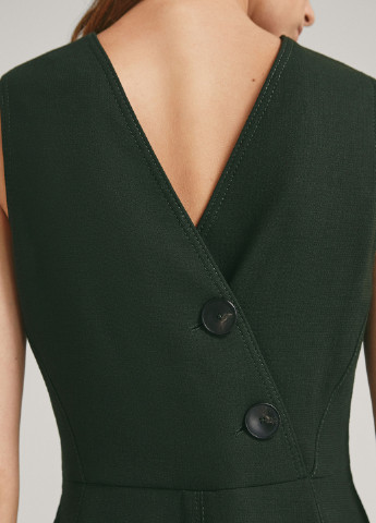 Зеленое кэжуал платье футляр Massimo Dutti