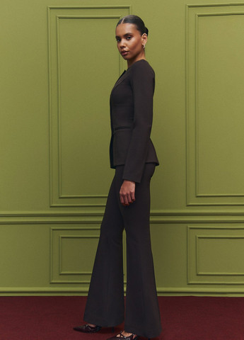 Темно-коричневый женский жакет Gepur однотонный - демисезонный