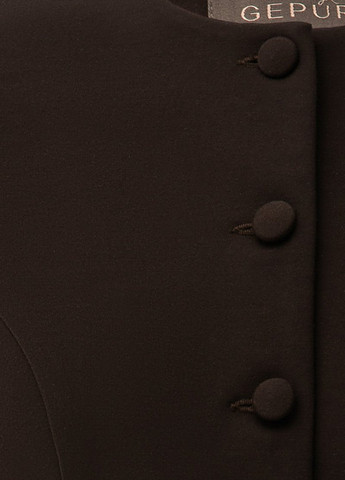 Темно-коричневый женский жакет Gepur однотонный - демисезонный