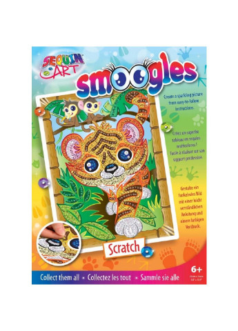 Набір для творчості SMOOGLES Тигр (SA1815) Sequin Art (254064876)