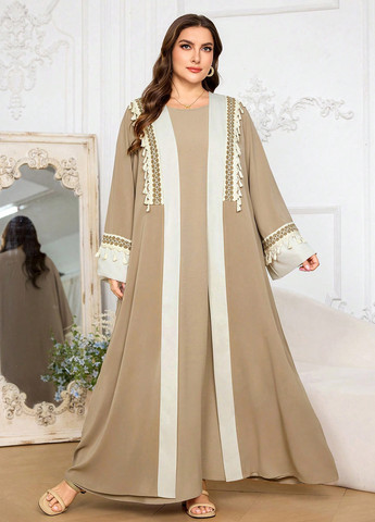 Темно-бежевый демисезонный кардиган SHEIN