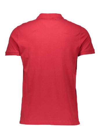 Красная футболка-поло для мужчин Piazza Italia однотонная