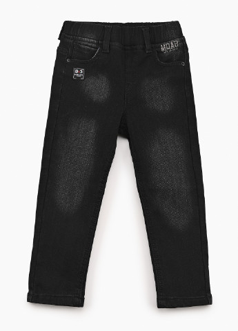 Черные зимние прямые джинсы Moyaberva
