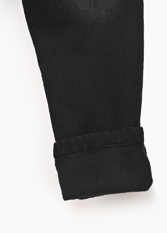 Черные зимние прямые джинсы Moyaberva