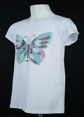 Белая летняя футболка Gap