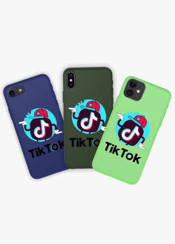Чехол силиконовый Apple Iphone X ТикТок (TikTok) (6129-1712) MobiPrint (219559068)