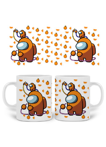 Кружка Амонг Ас Помаранчевий (Among Us Orange) 330 мл горнятко керамічне (20259-2413) MobiPrint (219775994)