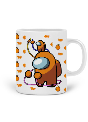 Кружка Амонг Ас Помаранчевий (Among Us Orange) 330 мл горнятко керамічне (20259-2413) MobiPrint (219775994)