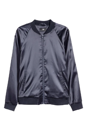 Бомбер,темно-синій, H&M (254770088)
