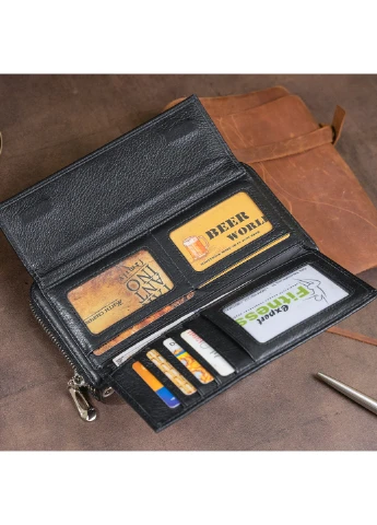 Жіночий шкіряний гаманець 20х10х2 см st leather (252132073)