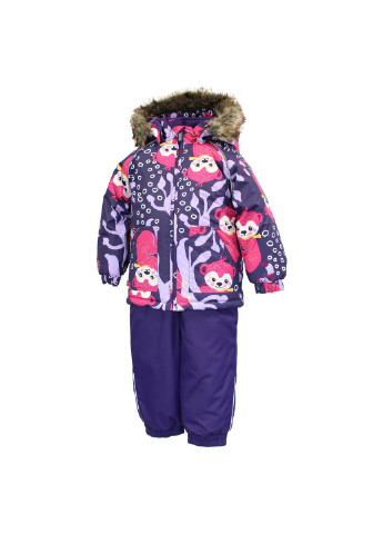 Фиолетовый зимний комплект зимний (куртка + полукомбинезон) avery Huppa