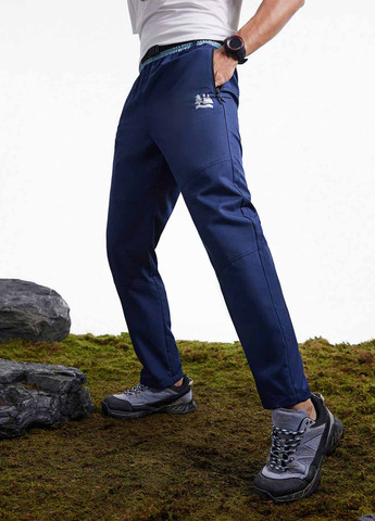 Синие спортивные, кэжуал демисезонные прямые брюки SHEIN