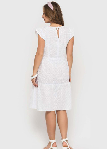 Білий кежуал сукня дзвін BeART з квітковим принтом