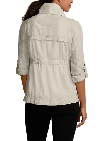 Белая демисезонная куртка Eddie Bauer