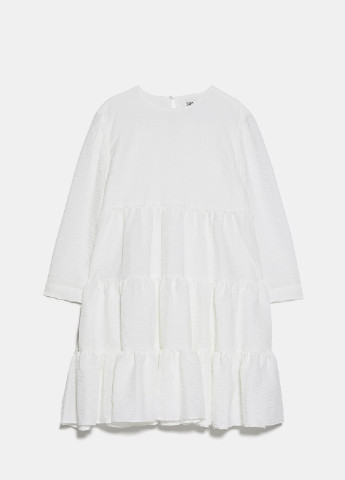 Білий кежуал плаття, сукня Zara однотонна