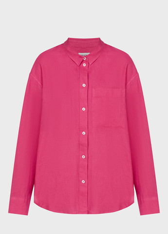 Розовая кэжуал рубашка однотонная PRPY