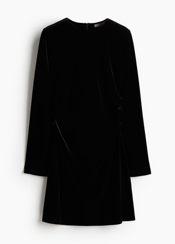 Черное кэжуал платье H&M однотонное