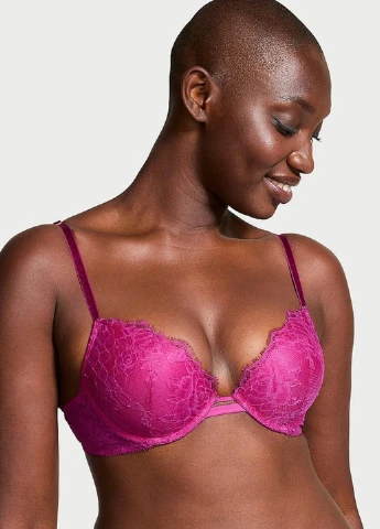 Рожевий демісезонний комплект білизни (бюст і трусики) Victoria's Secret