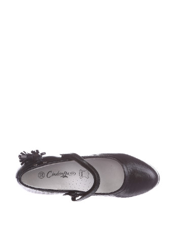 Черные туфли без каблука Cinderella