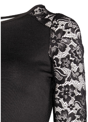 Черное кэжуал платье для беременных H&M с цветочным принтом