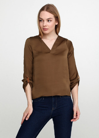 Оливковая демисезонная блуза Vero Moda