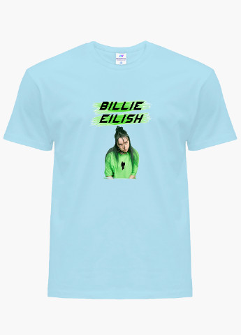 Голубая демисезонная футболка детская билли айлиш (billie eilish)(9224-1207) MobiPrint