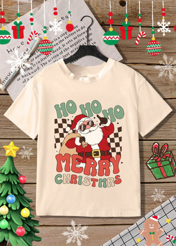 Кремовая демисезонная футболка SHEIN