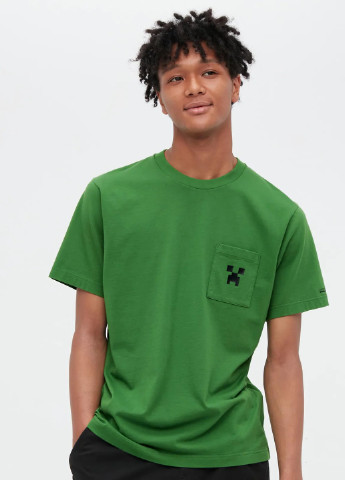 Зеленая футболка Uniqlo