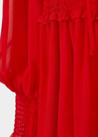 Червона кежуал сукня H&M однотонна
