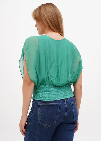 Зелена блуза Pura Seta