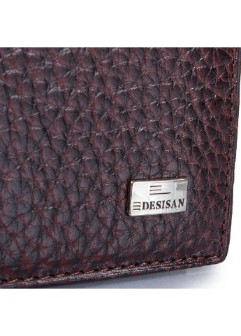 Чоловіче шкіряне портмоне 13,5х11,5х1,5 см Desisan (195771736)