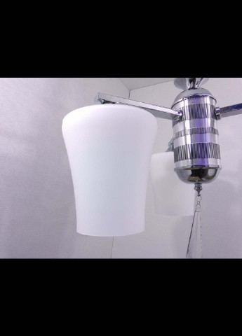 Люстра стельова підвісна на 3 лампочки 9993/3 Хром 35х40х40 см. Handmade (234537996)