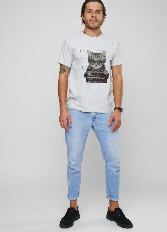 Сіра футболка чоловіча YAPPI