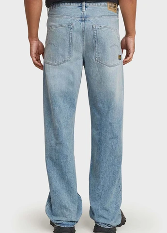 Голубые демисезонные свободные джинсы G-Star Raw