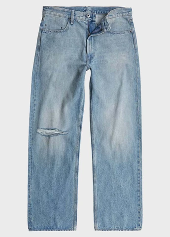 Голубые демисезонные свободные джинсы G-Star Raw
