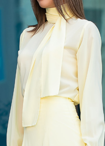 Легкий костюм лимонного кольору (блуза і спідниця) SL.IRA (188445075)